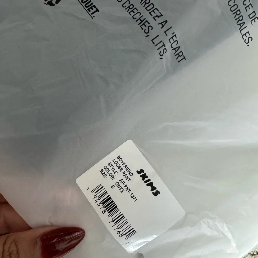 NWT SKIMS BOYFRIEND LOOSE PANTS - Picture 6 of 6